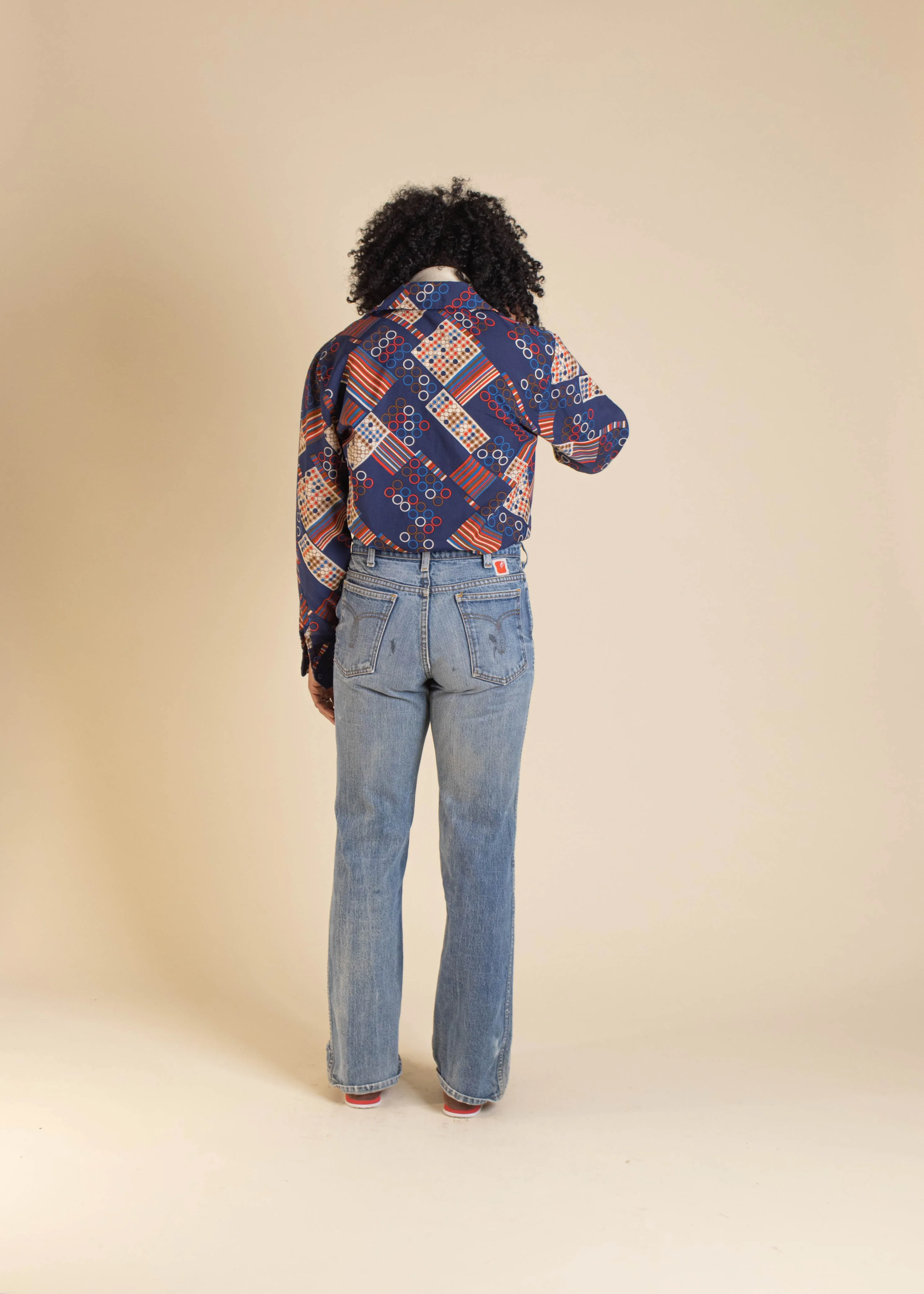 1970s GWG Midwash Flare Jeans Size Women's 28 Men's 31