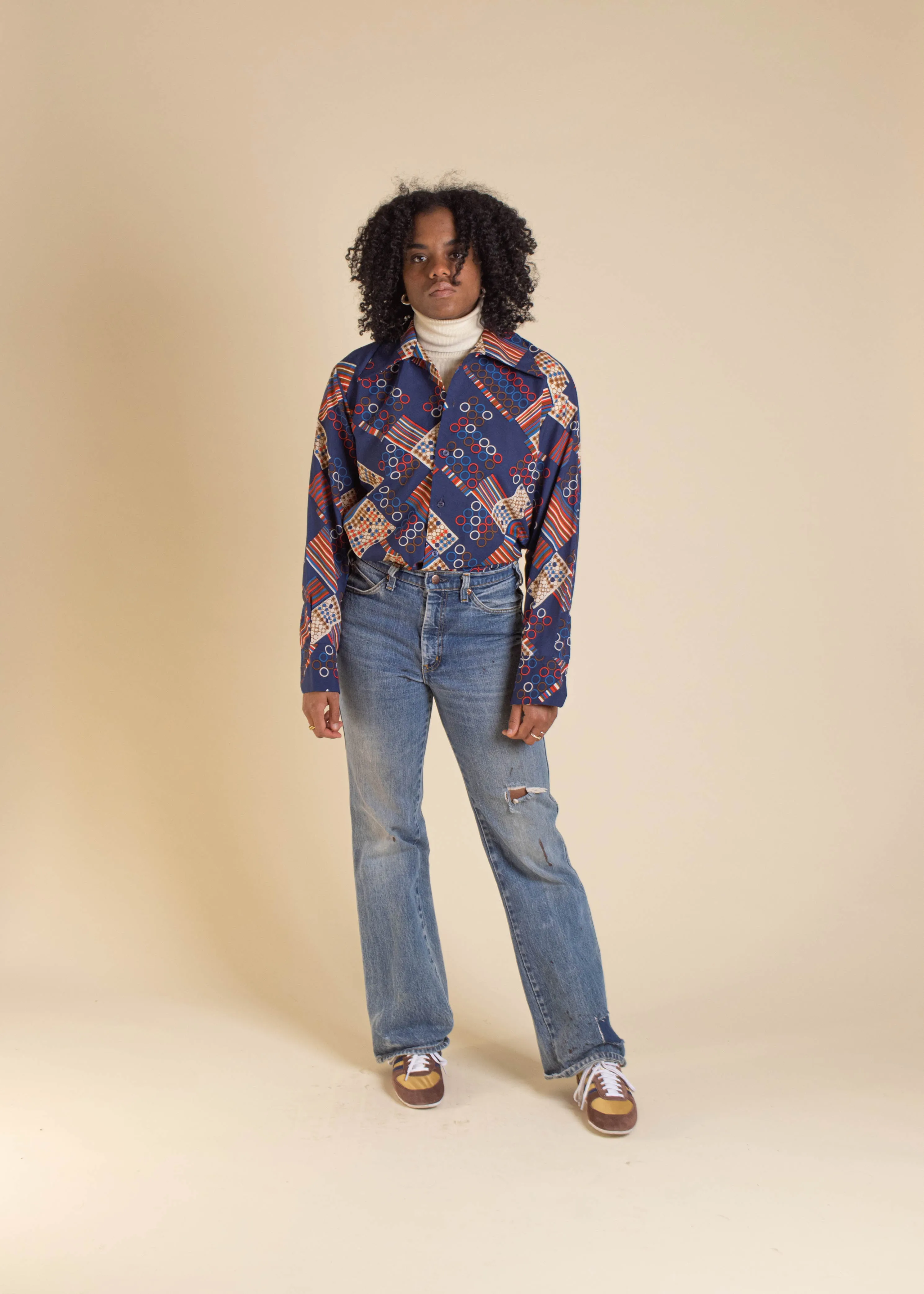 1970s GWG Midwash Flare Jeans Size Women's 28 Men's 31