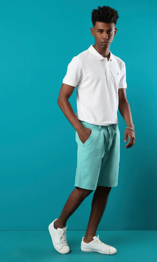 39416 Medium Aquamarine Summer Color Basic Shorts
