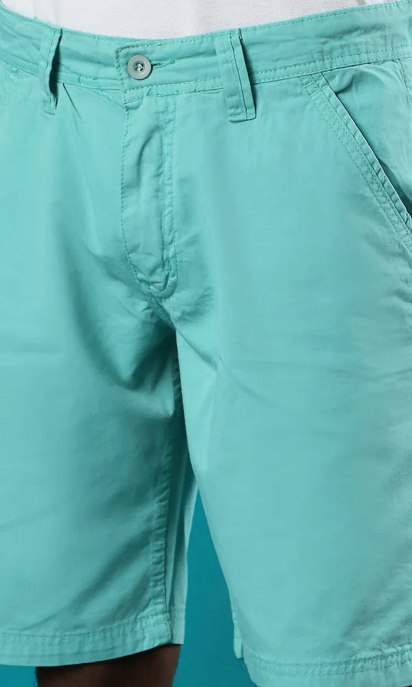 39416 Medium Aquamarine Summer Color Basic Shorts