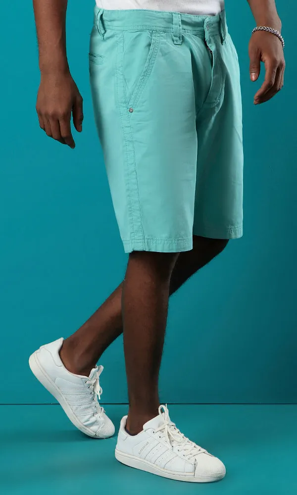 39416 Medium Aquamarine Summer Color Basic Shorts
