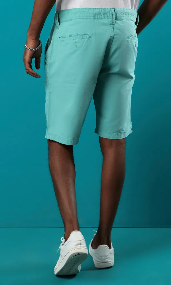 39416 Medium Aquamarine Summer Color Basic Shorts