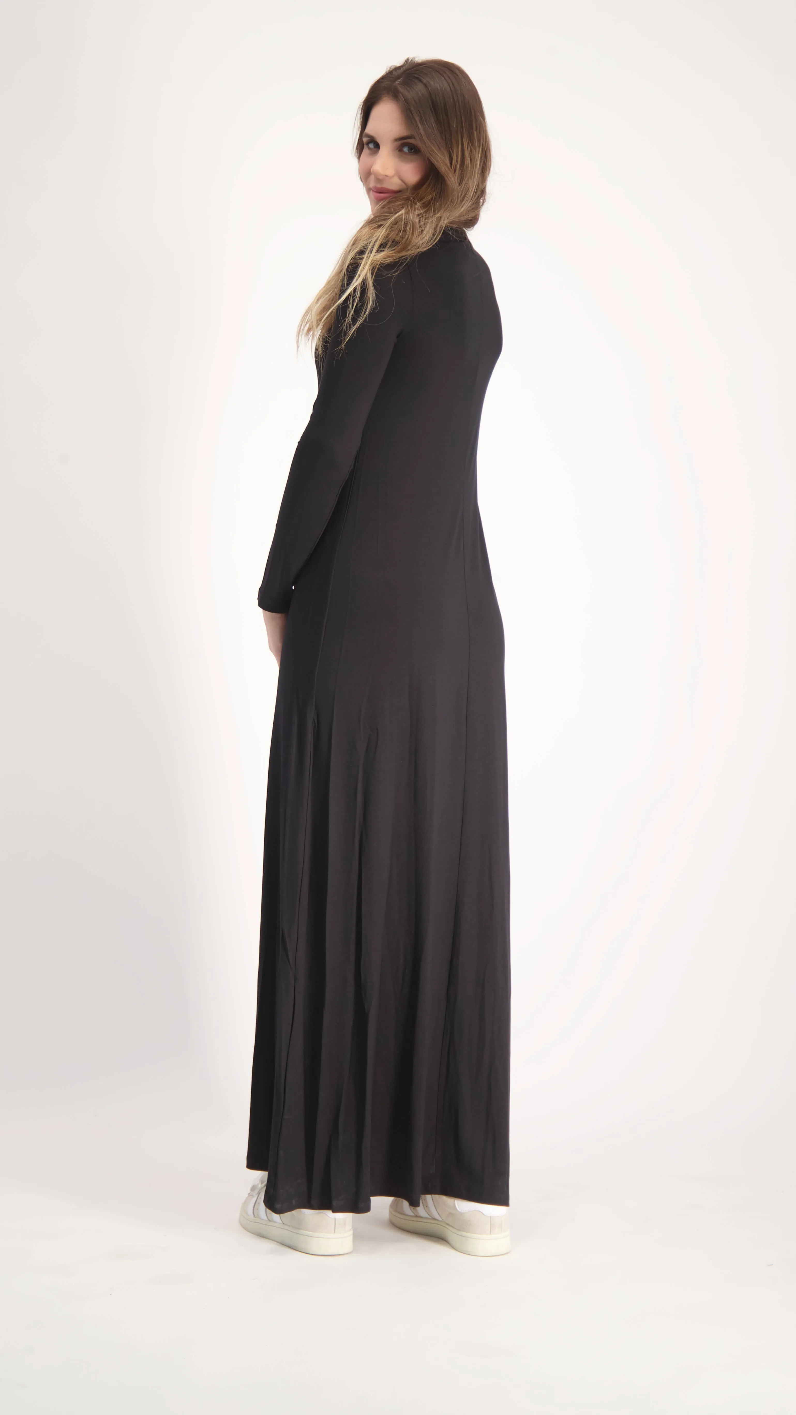 A-line Maxi Dress / Black