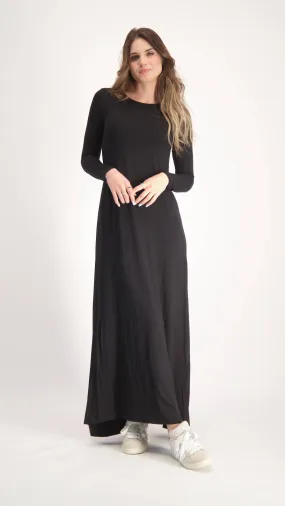 A-line Maxi Dress / Black