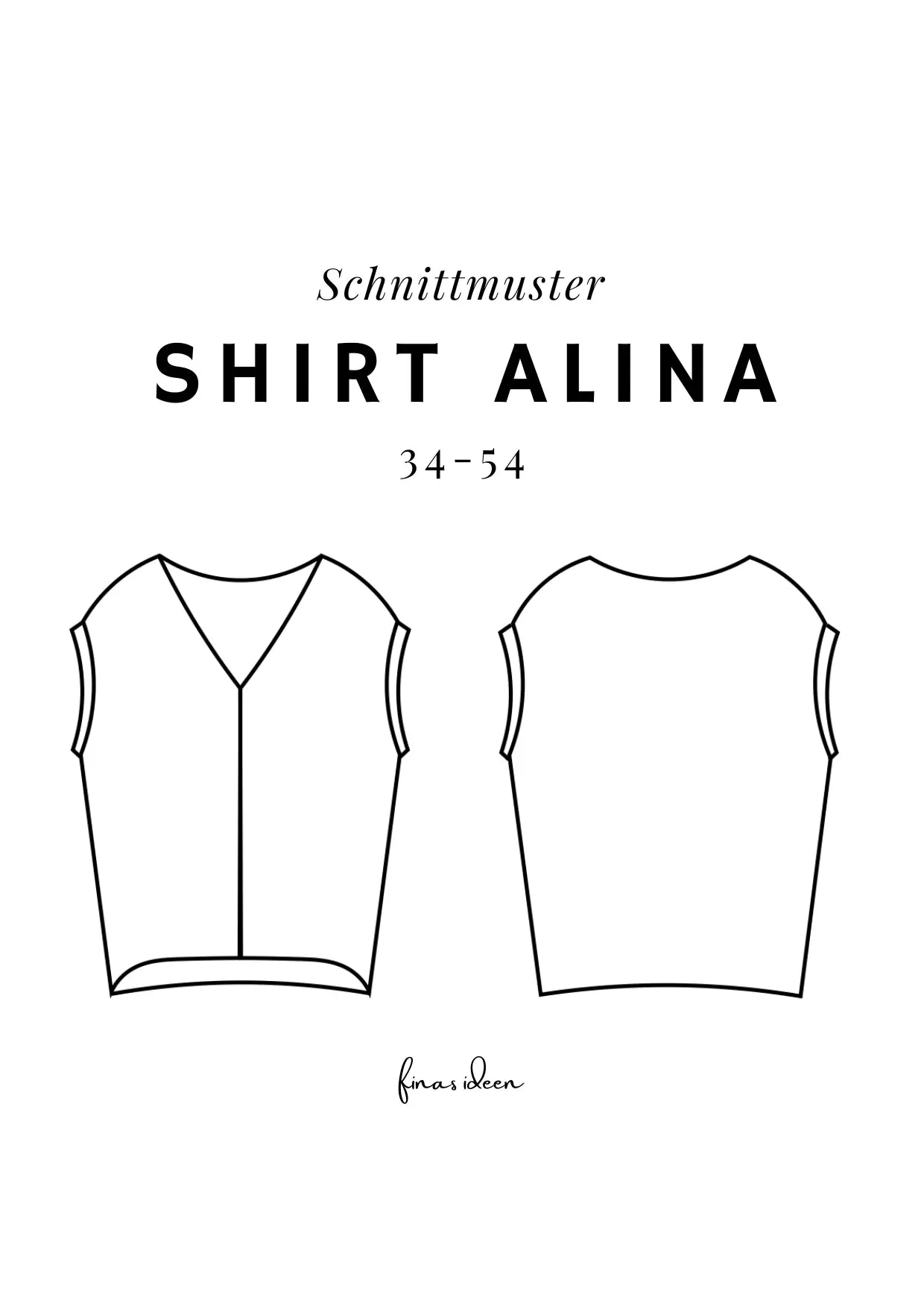 Alina - Blusenshirt (Papierschnittmuster)