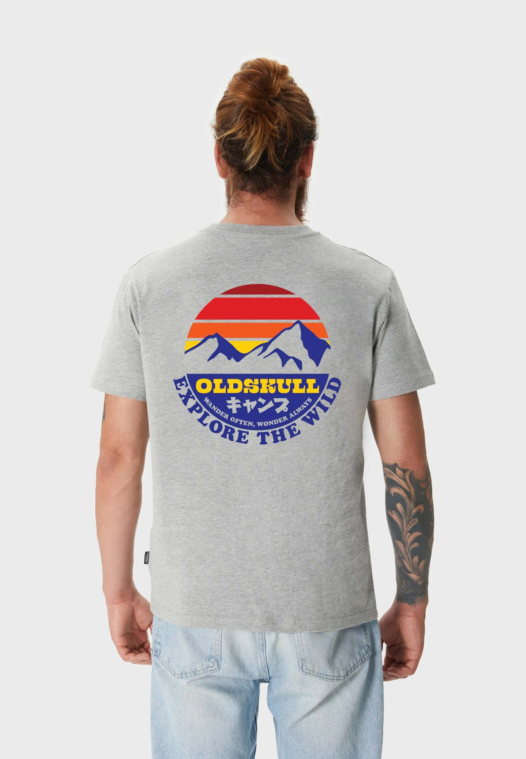 Alpine Dream Backprint T-Shirt Heather Grey