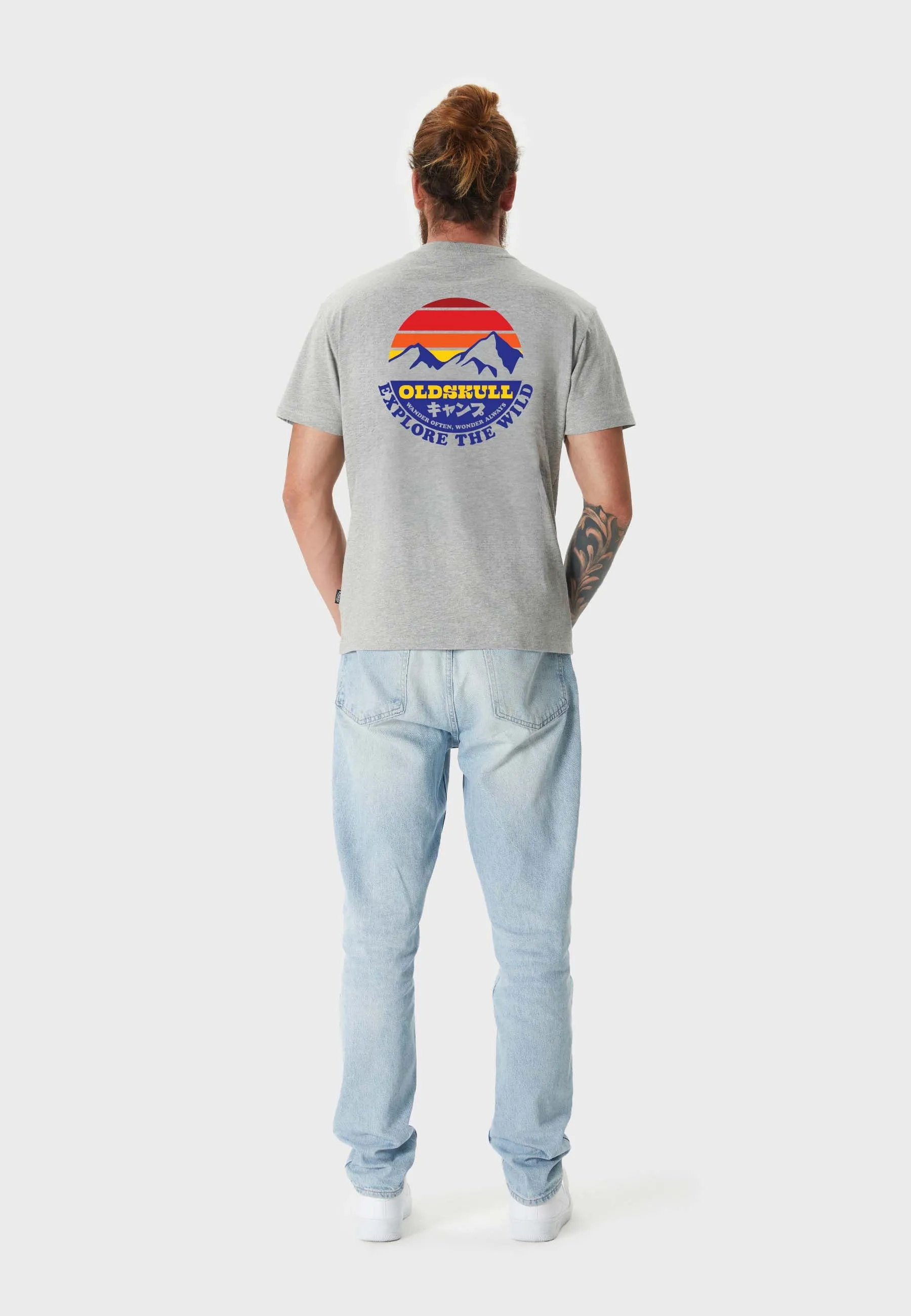 Alpine Dream Backprint T-Shirt Heather Grey