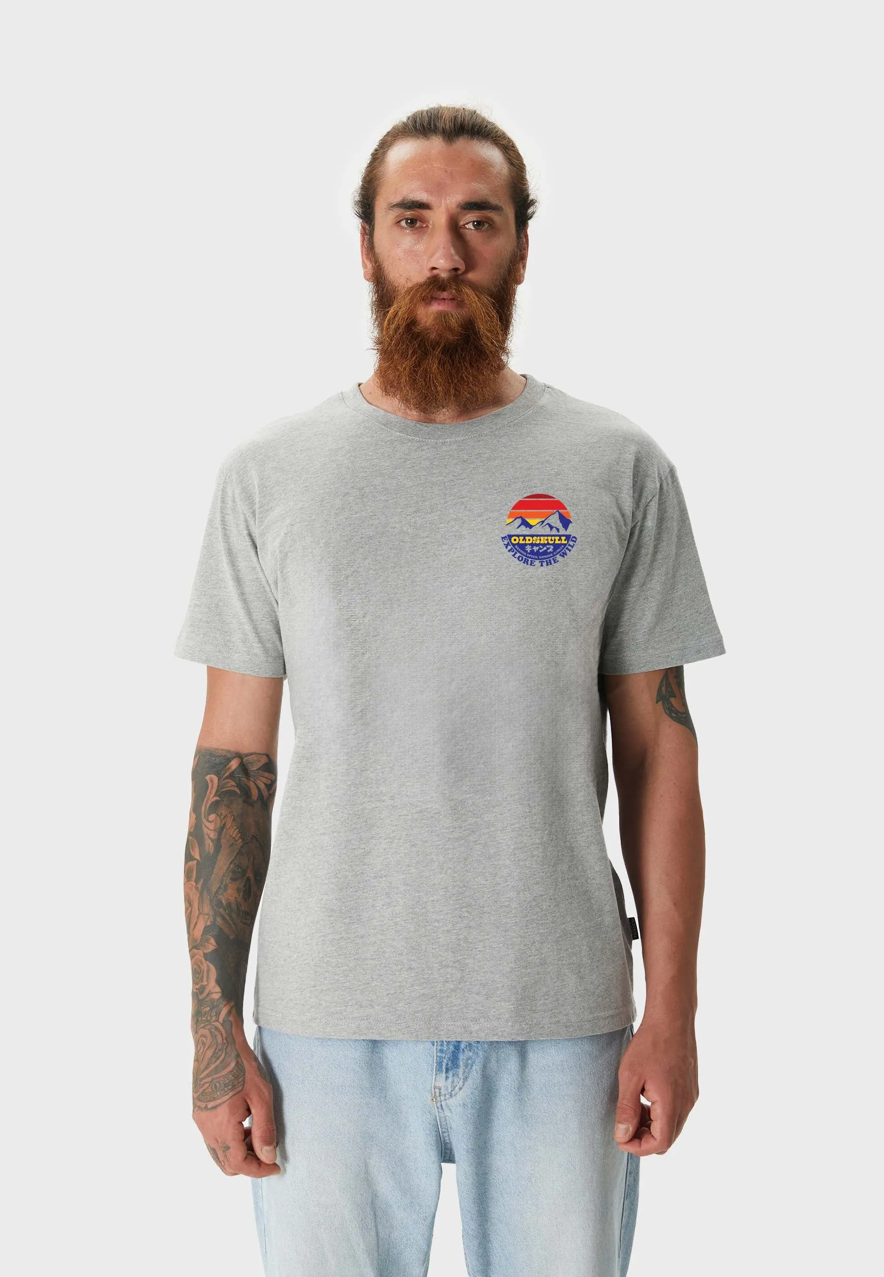 Alpine Dream Backprint T-Shirt Heather Grey