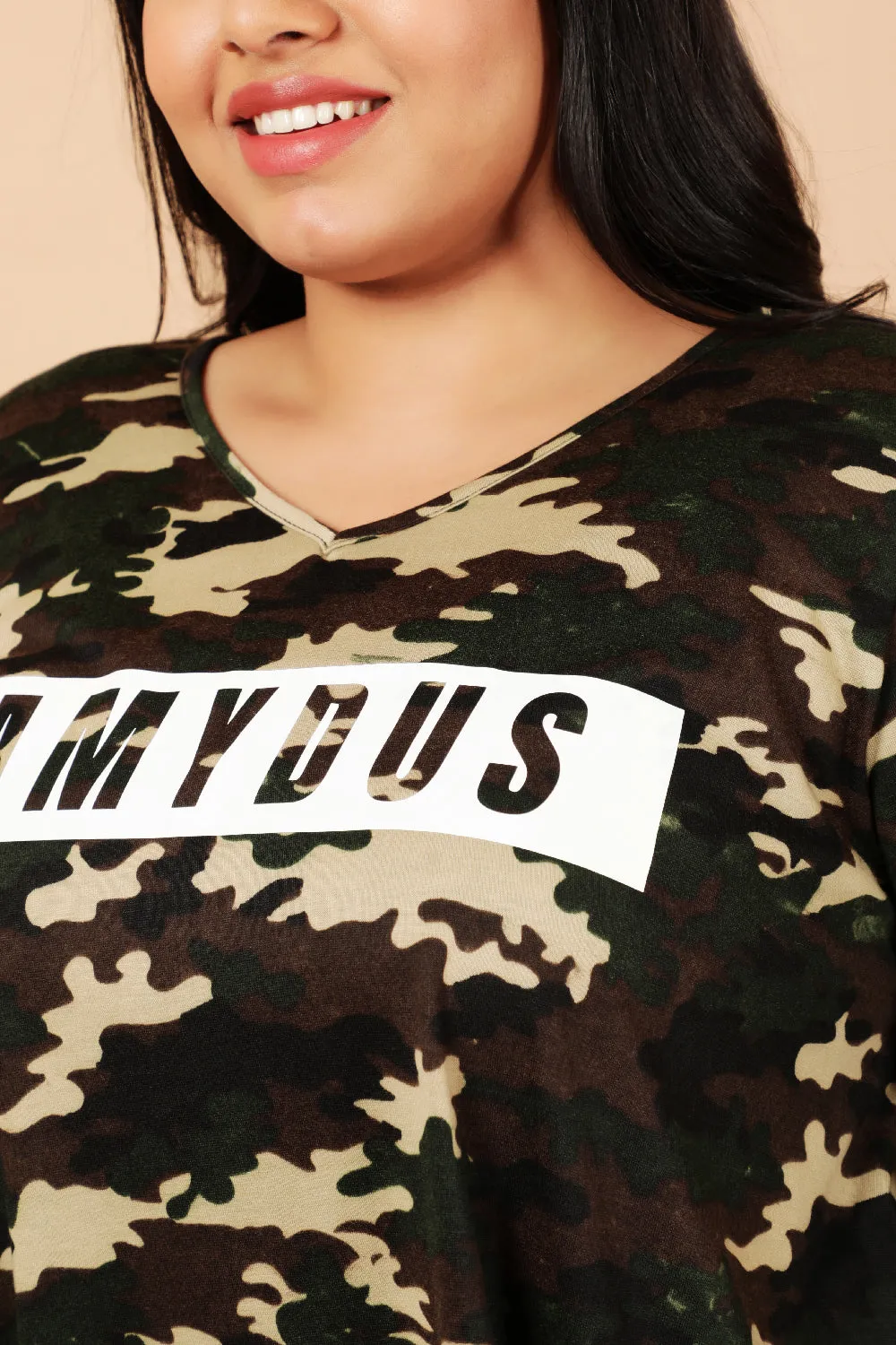Army Print Tshirt
