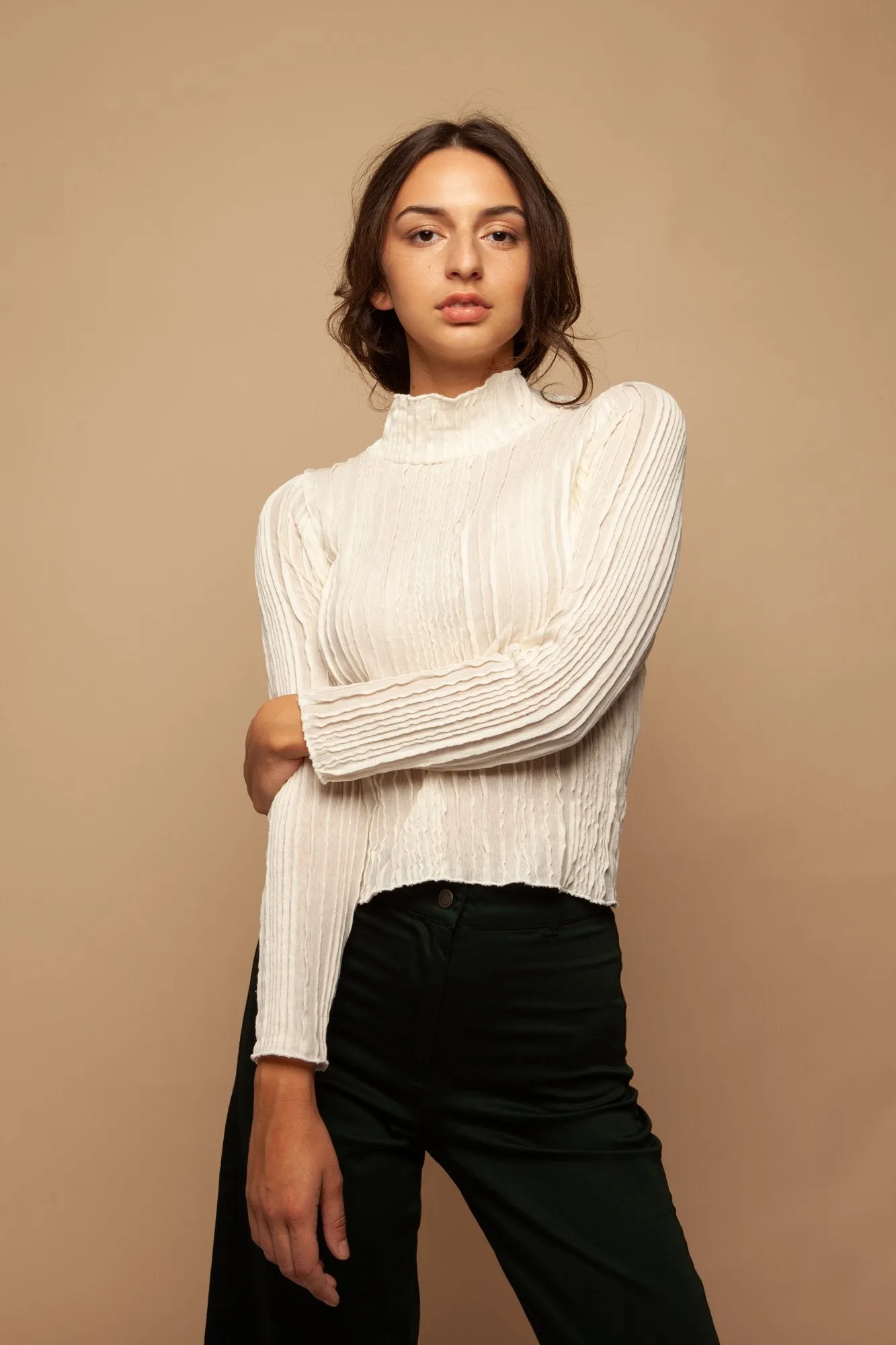 ayla highneck cream <br> by Signe