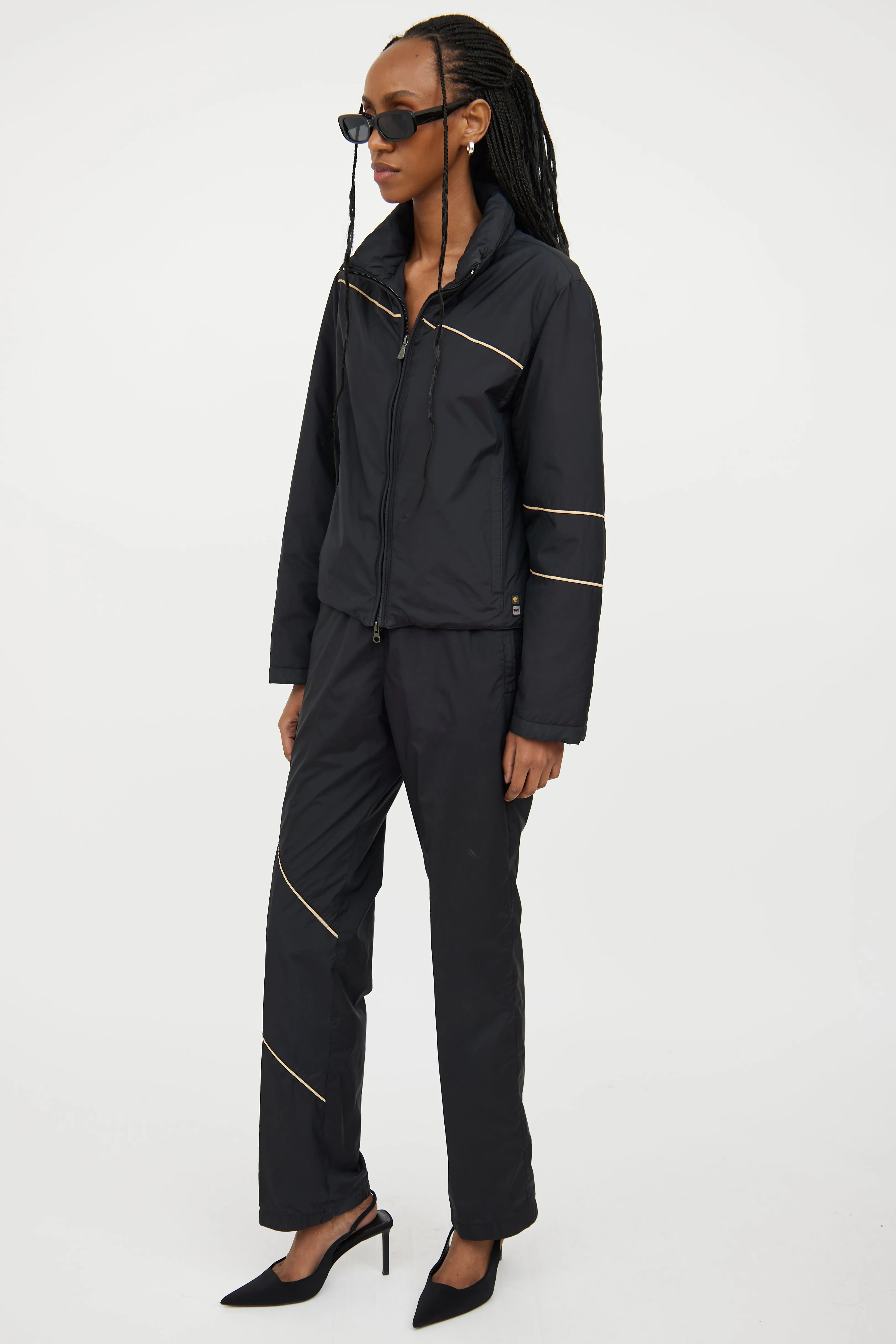 Black Jacket & Pant Set
