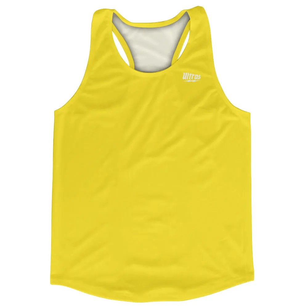 Blank Yellow Varsity Running Racerback Singlet Track Tops Made In USA