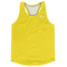 Blank Yellow Varsity Running Racerback Singlet Track Tops Made In USA