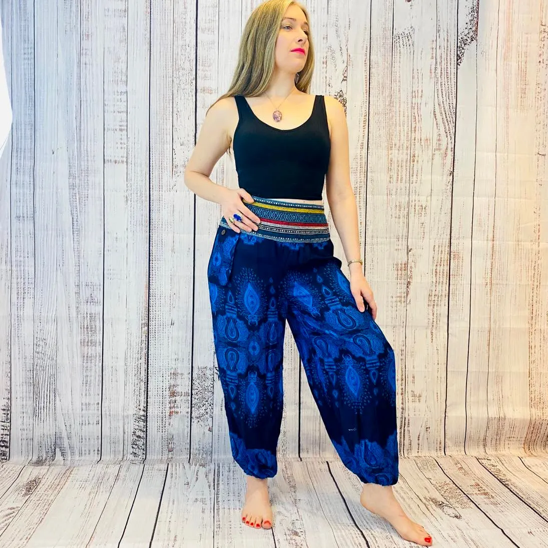 Boho Style Paisley Print Pants