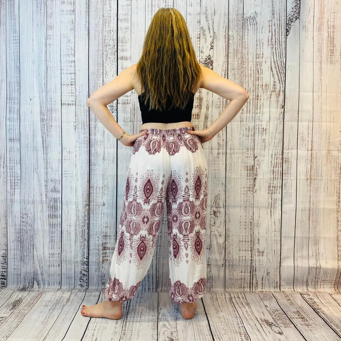 Boho Style Paisley Print Pants