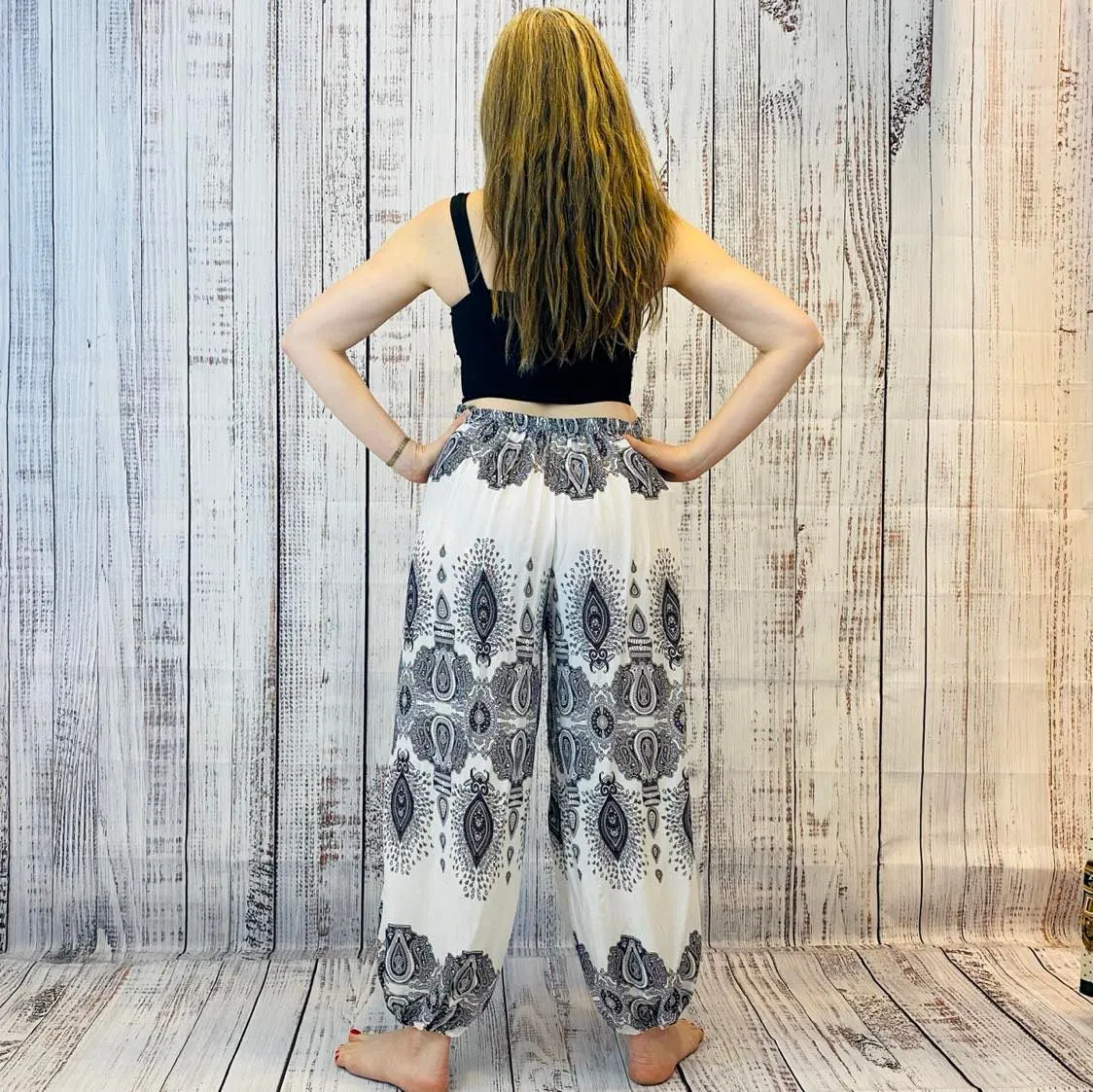 Boho Style Paisley Print Pants