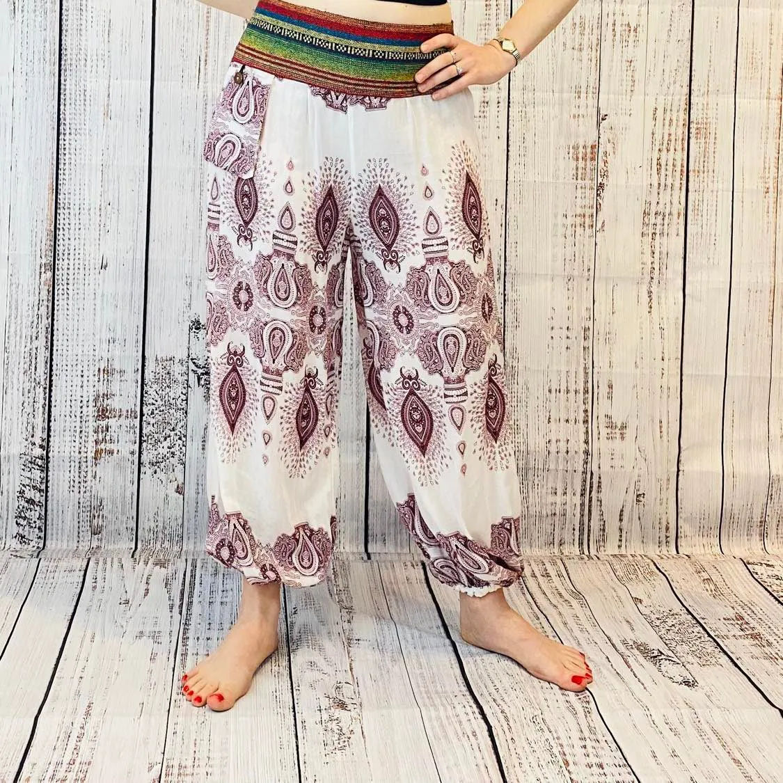 Boho Style Paisley Print Pants