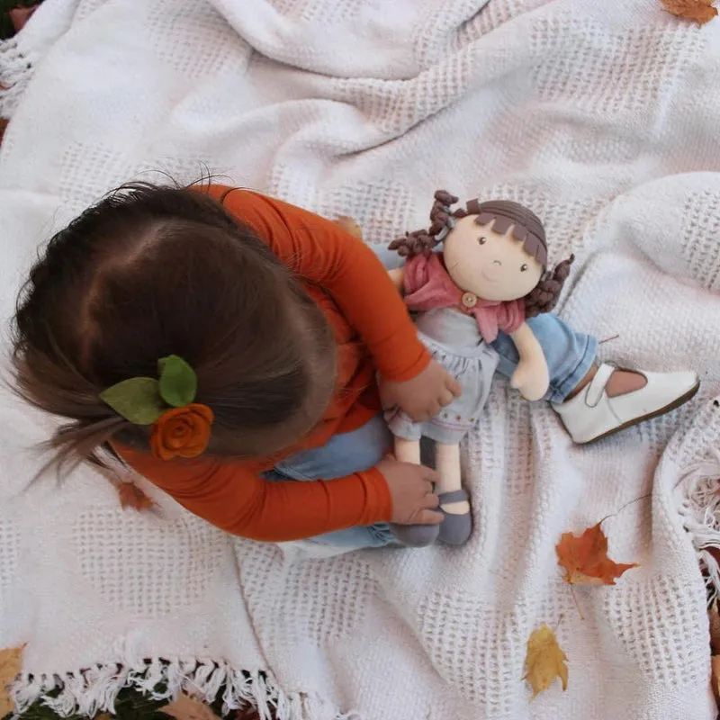 Bonikka Organic Doll - Rose with Brown Hair by Tikiri