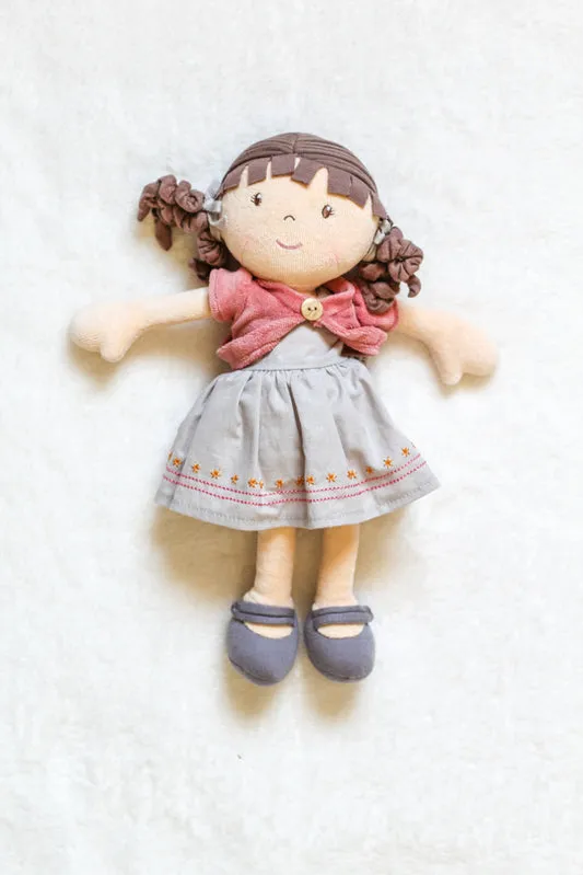 Bonikka Organic Doll - Rose with Brown Hair by Tikiri