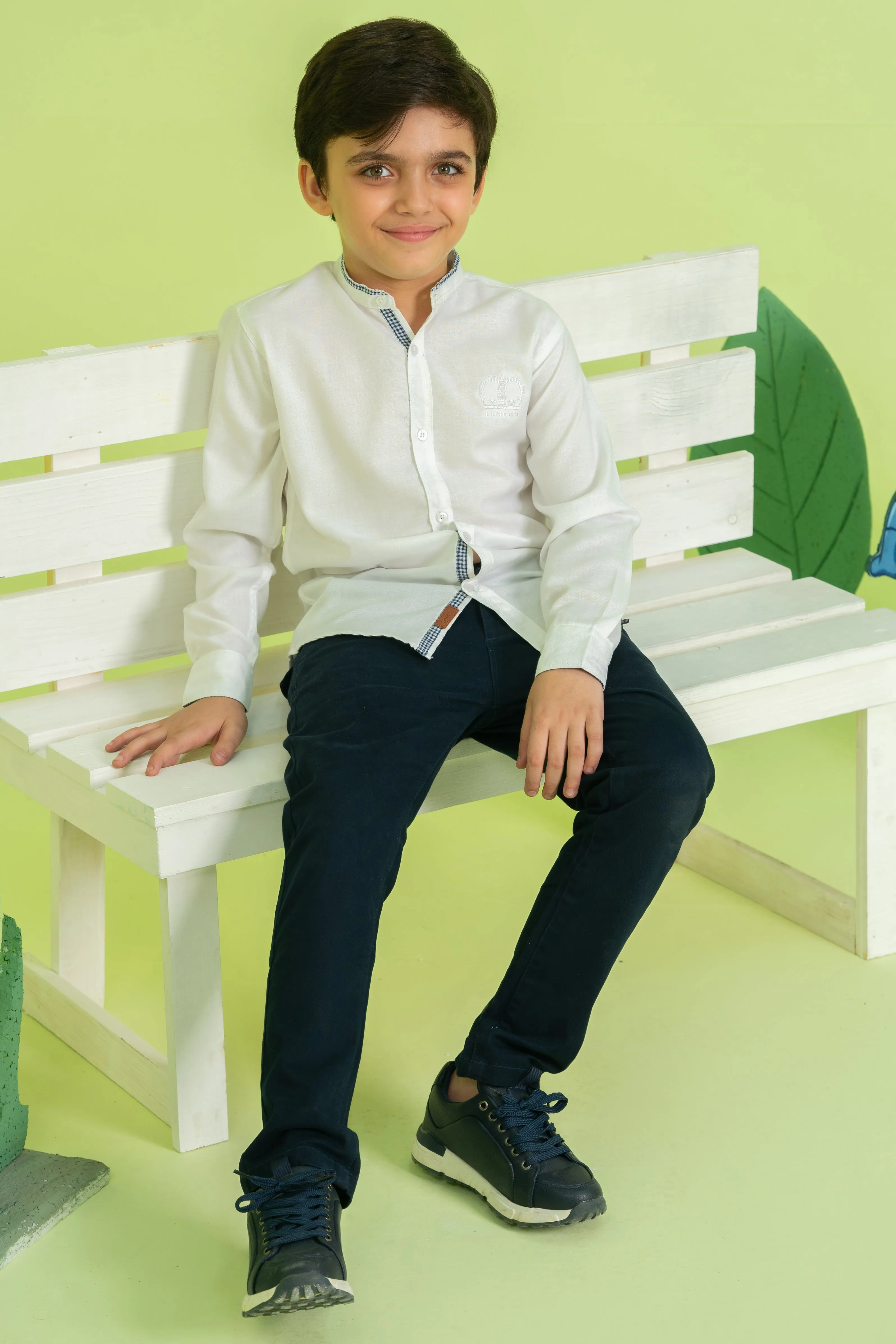 Boys FAHADI Cotton Casual Shirt
