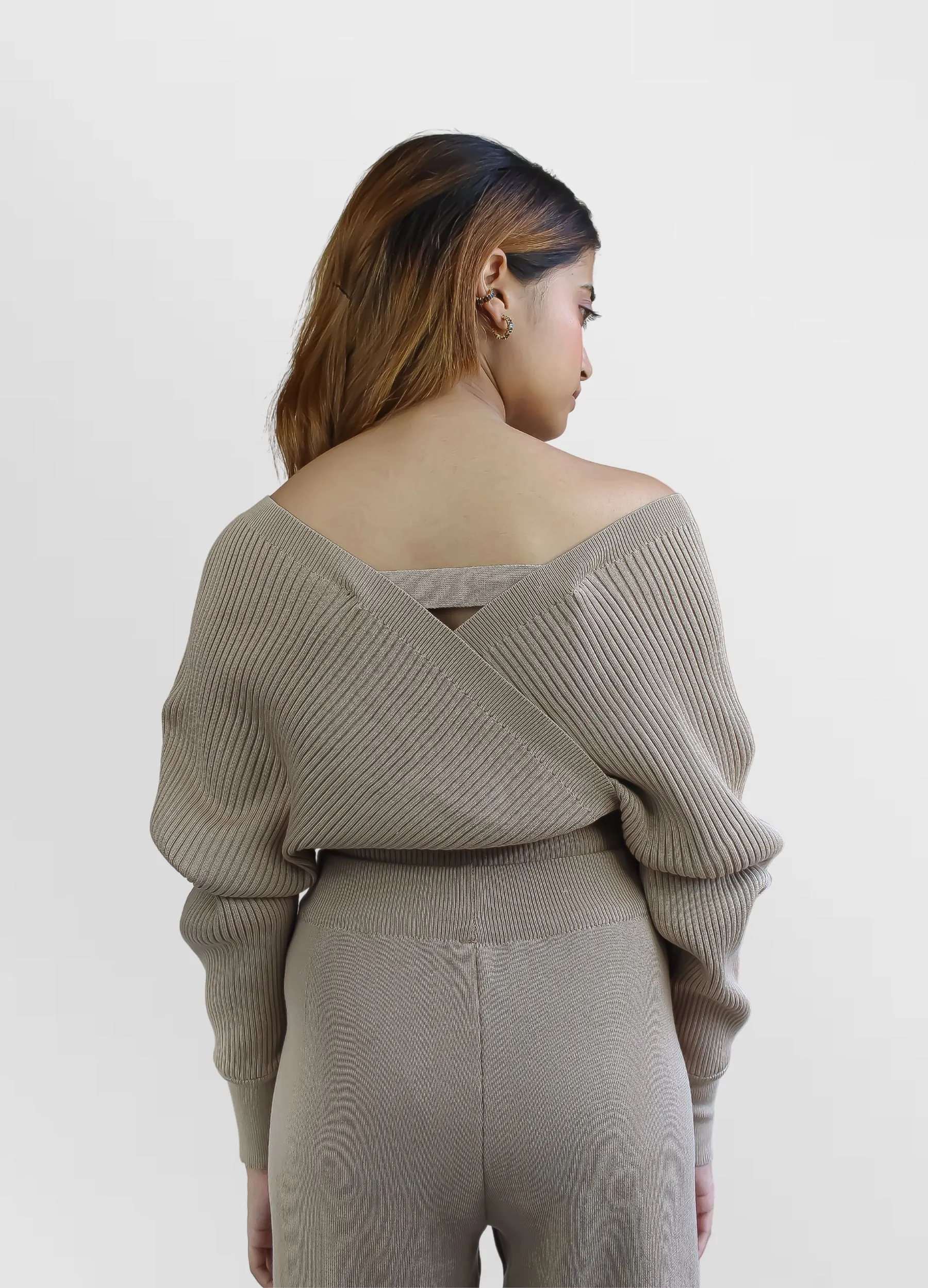 Camel Kim Knitted Top and Pants