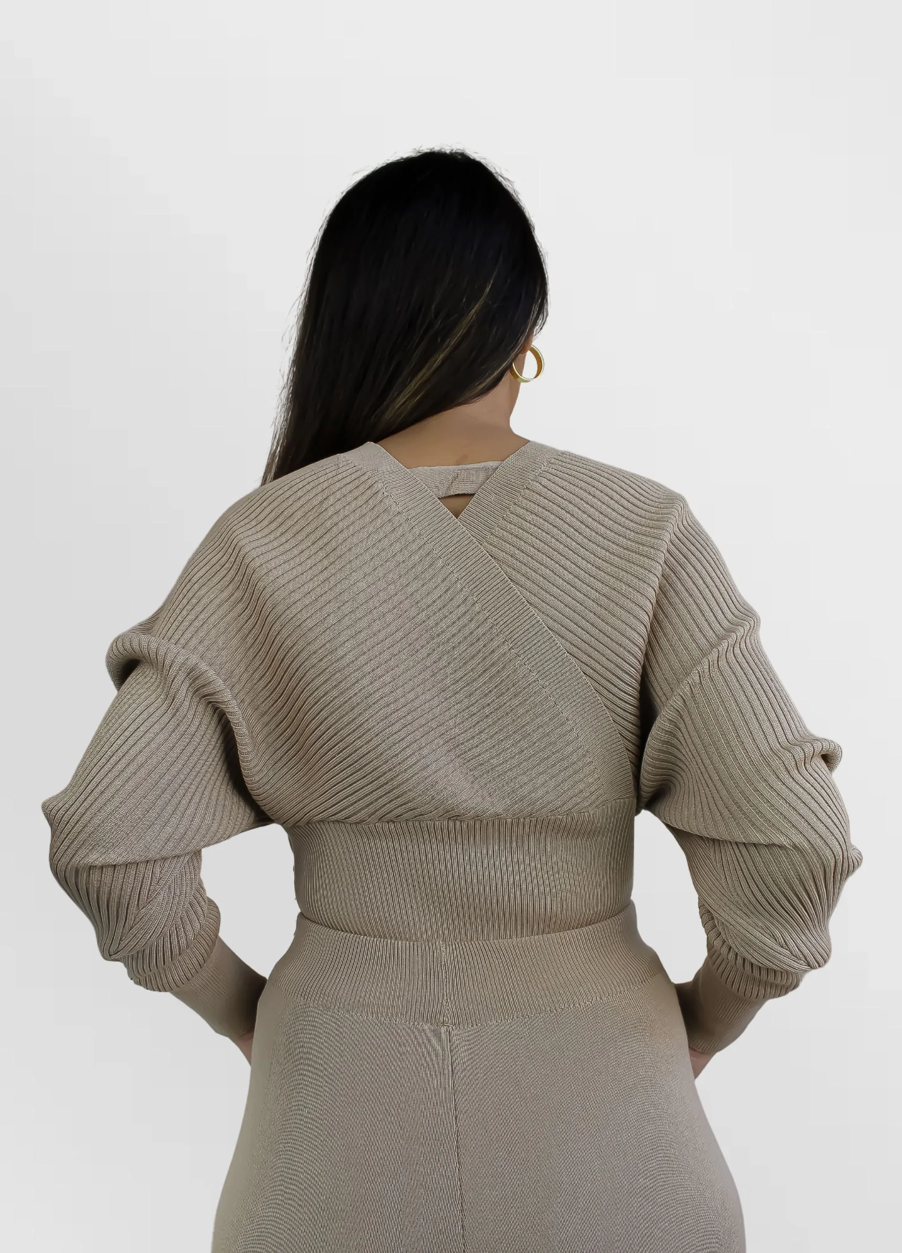 Camel Kim Knitted Top and Pants