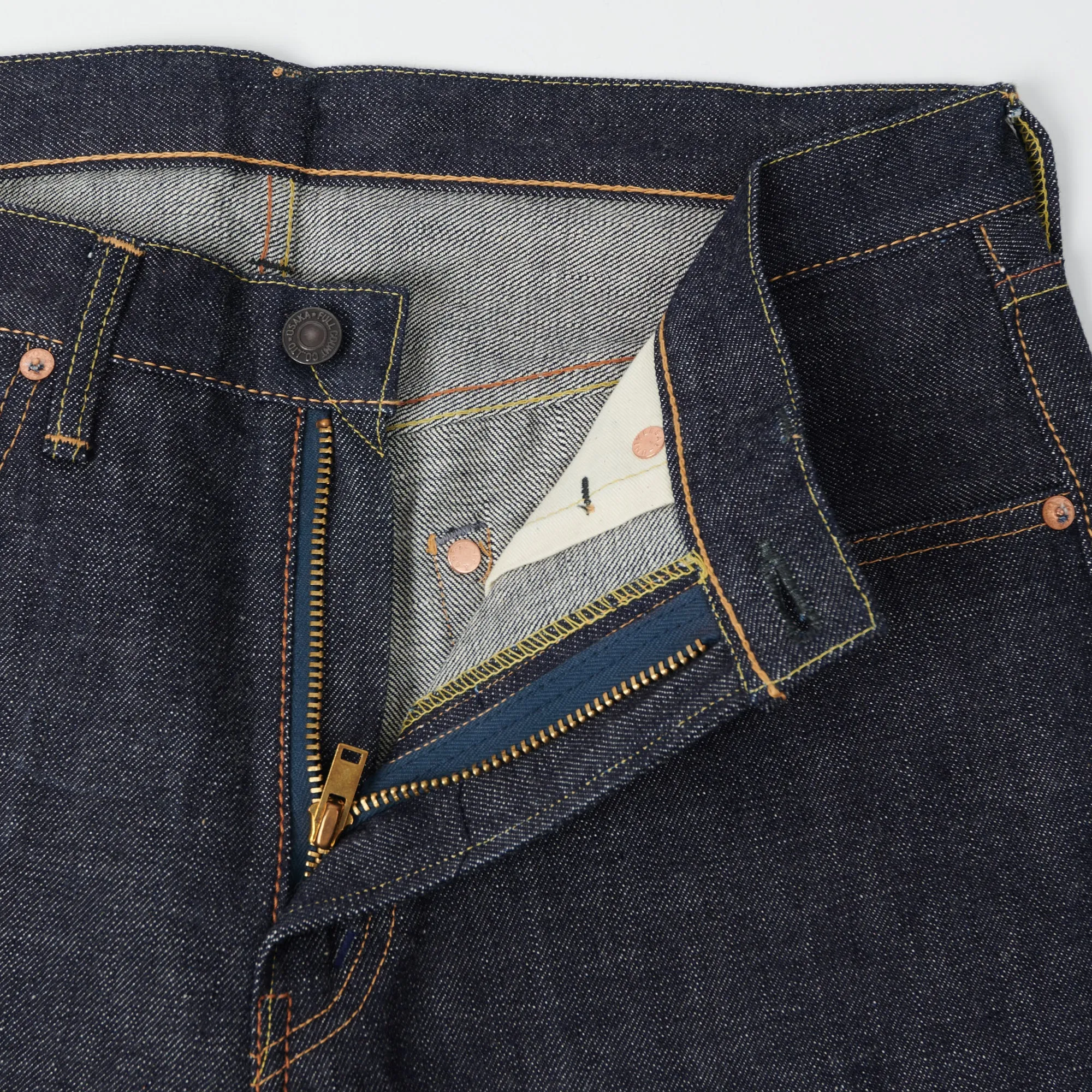 Mens Full Count 1110Z 13.7oz Slim Tapered Jeans - Premium Denim with Authentic Style