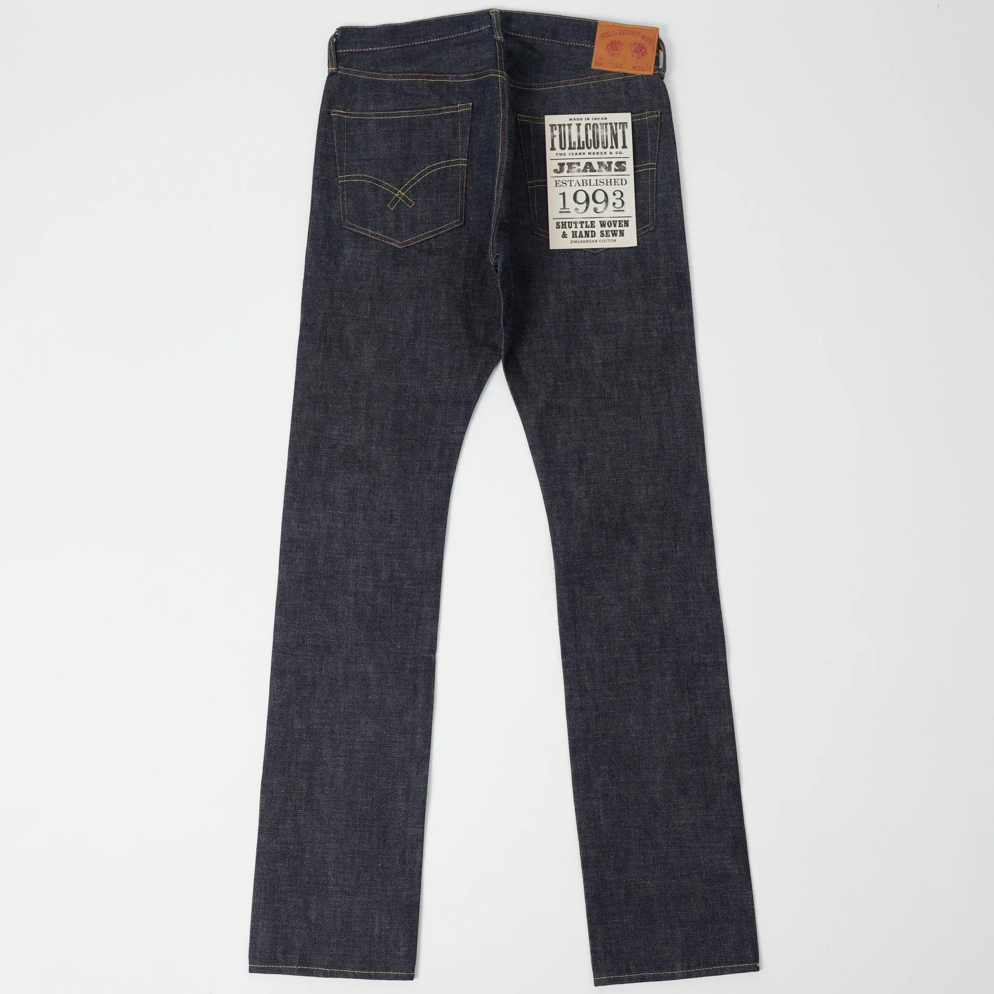 Mens Full Count 1110Z 13.7oz Slim Tapered Jeans - Premium Denim with Authentic Style