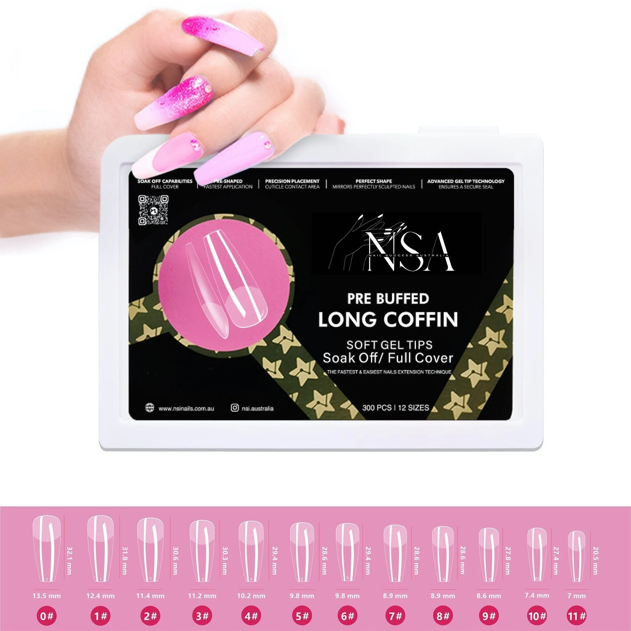 Gel Nail Extensions - Pre Buffed Tips