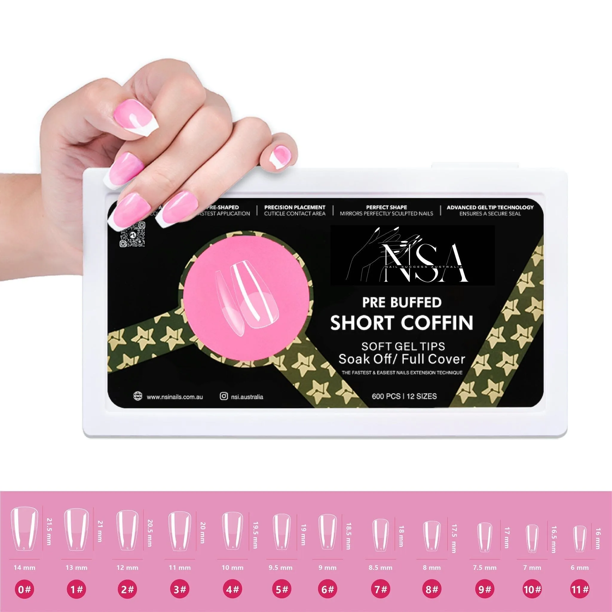 Gel Nail Extensions - Pre Buffed Tips