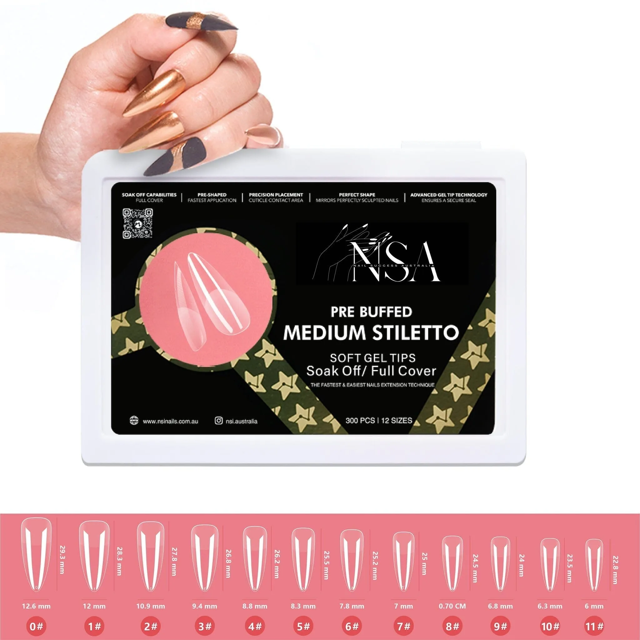 Gel Nail Extensions - Pre Buffed Tips