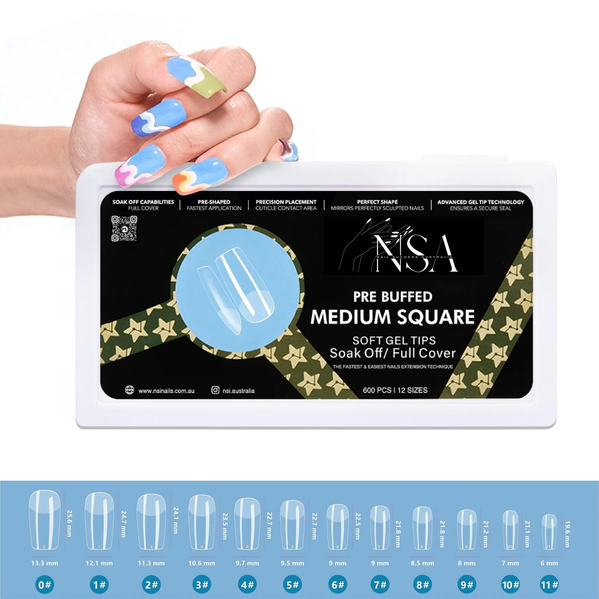 Gel Nail Extensions - Pre Buffed Tips