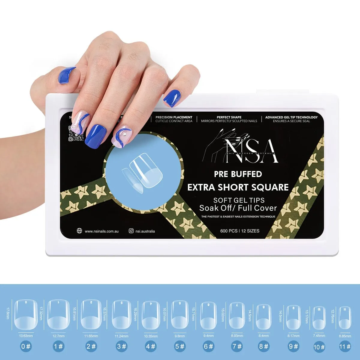 Gel Nail Extensions - Pre Buffed Tips