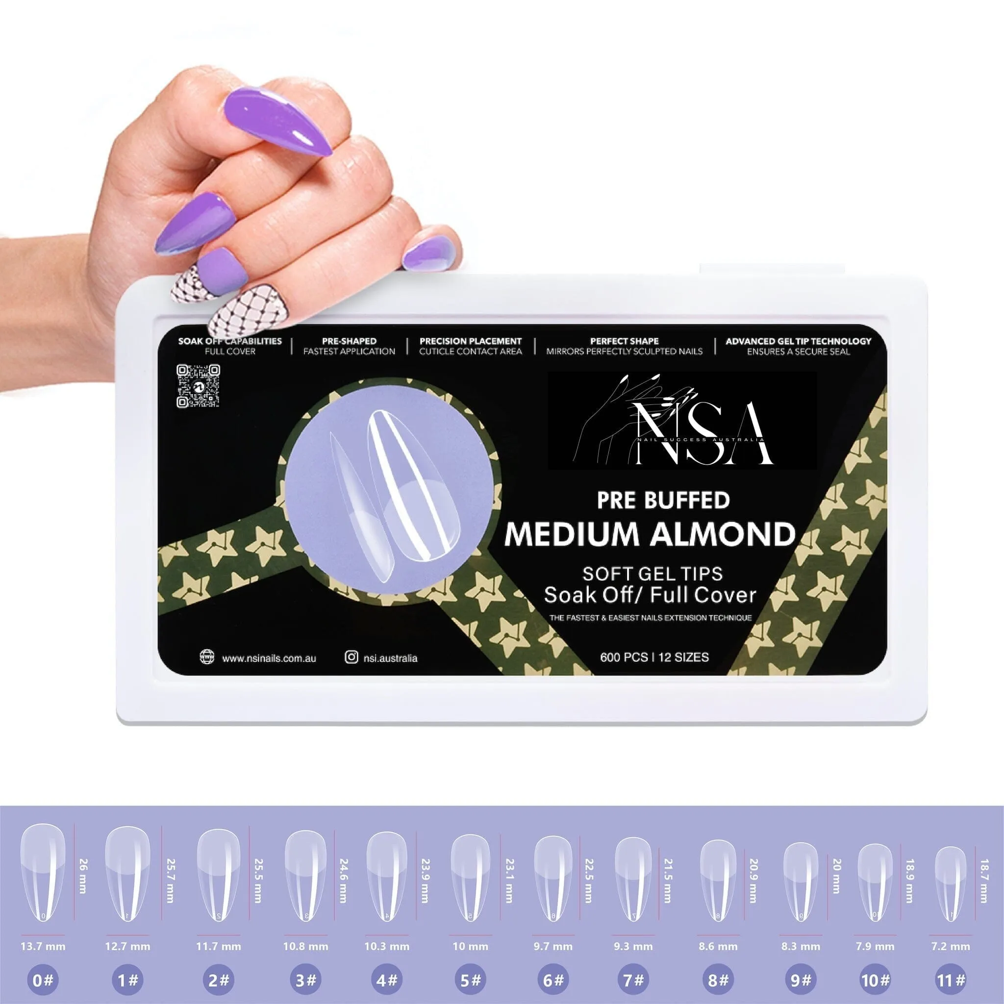 Gel Nail Extensions - Pre Buffed Tips
