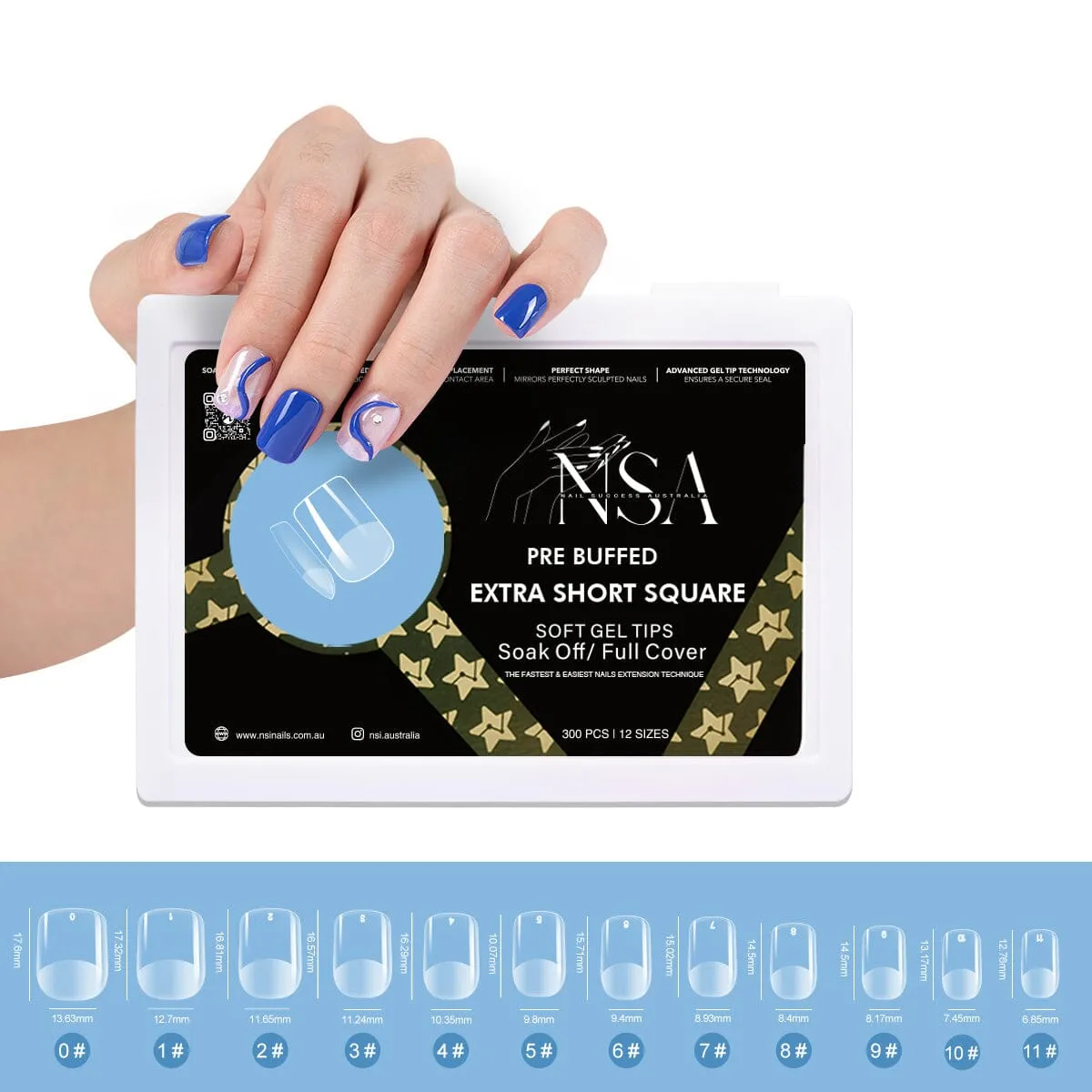 Gel Nail Extensions - Pre Buffed Tips