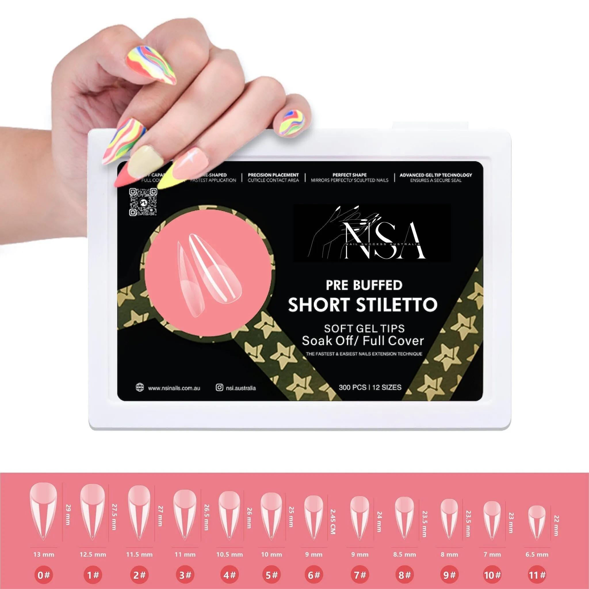 Gel Nail Extensions - Pre Buffed Tips