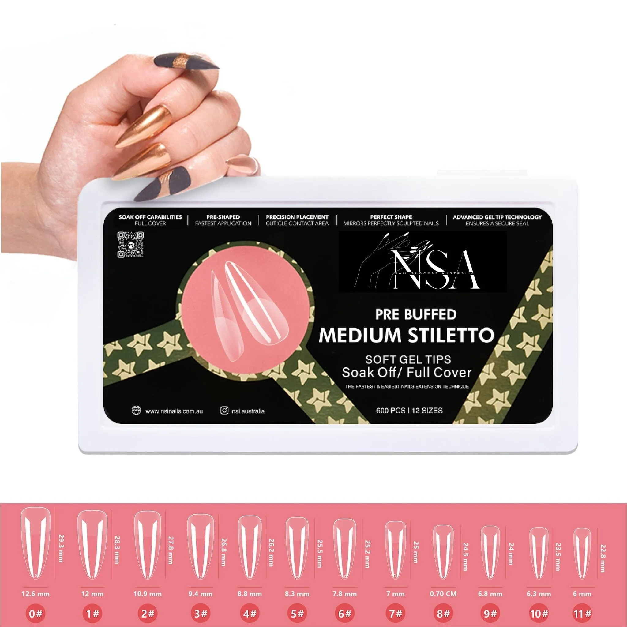 Gel Nail Extensions - Pre Buffed Tips