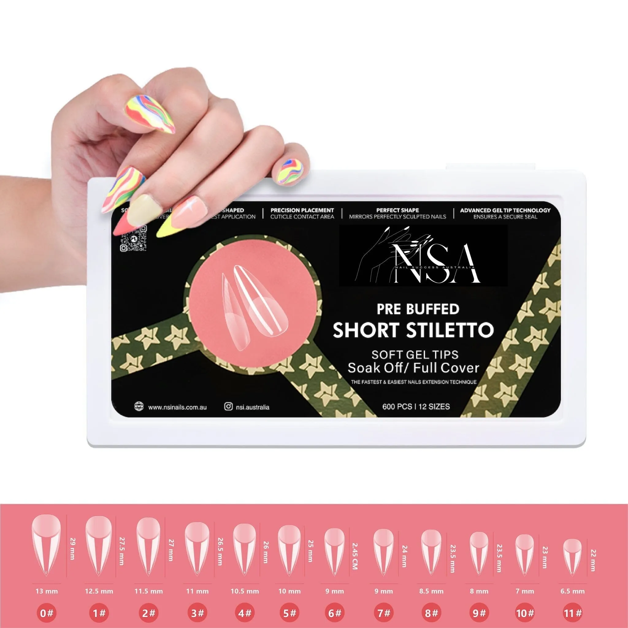 Gel Nail Extensions - Pre Buffed Tips