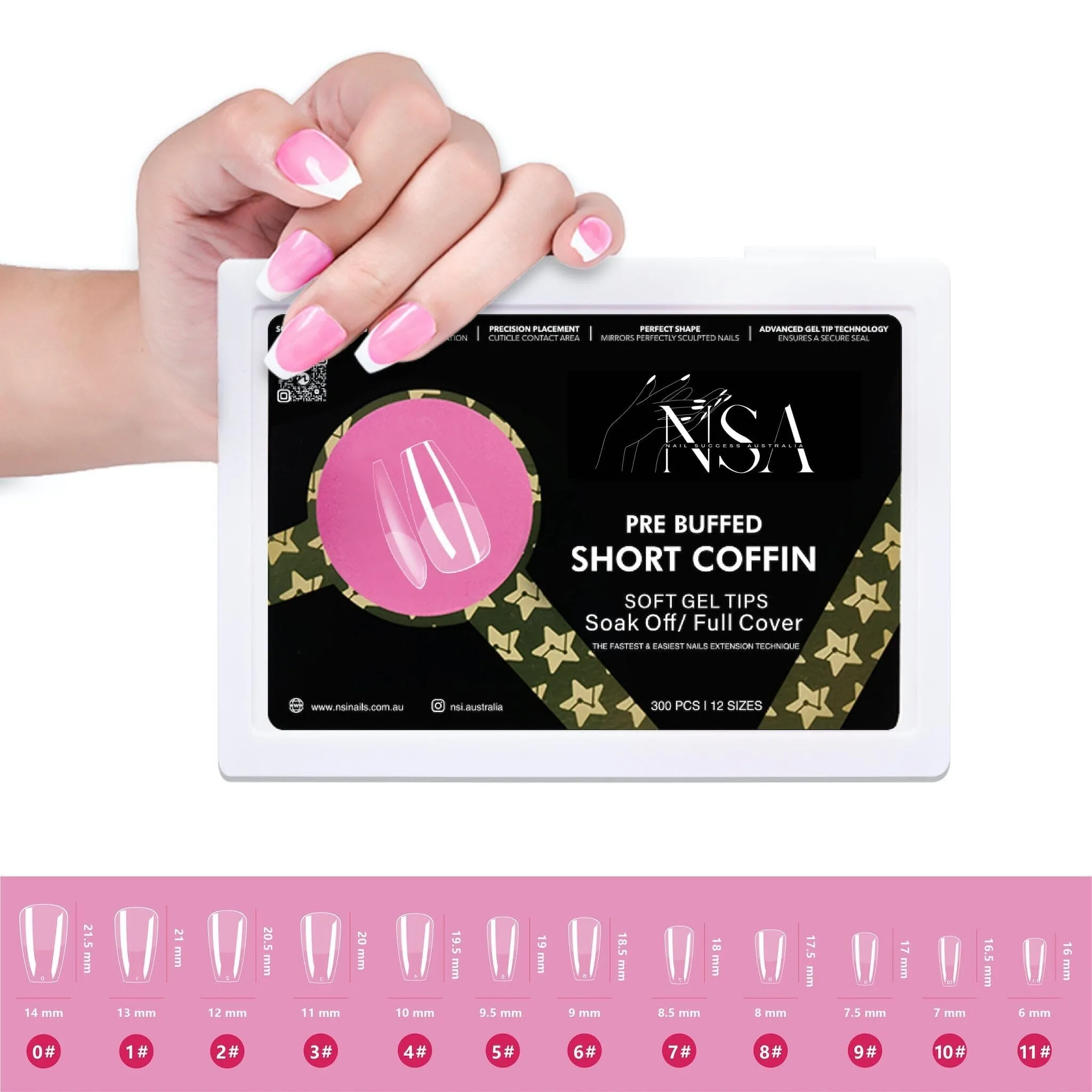 Gel Nail Extensions - Pre Buffed Tips