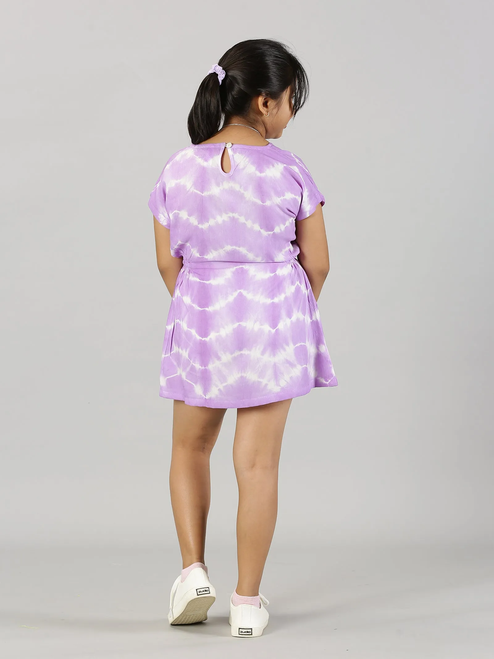 Girls Drop Shoulder A line Dress