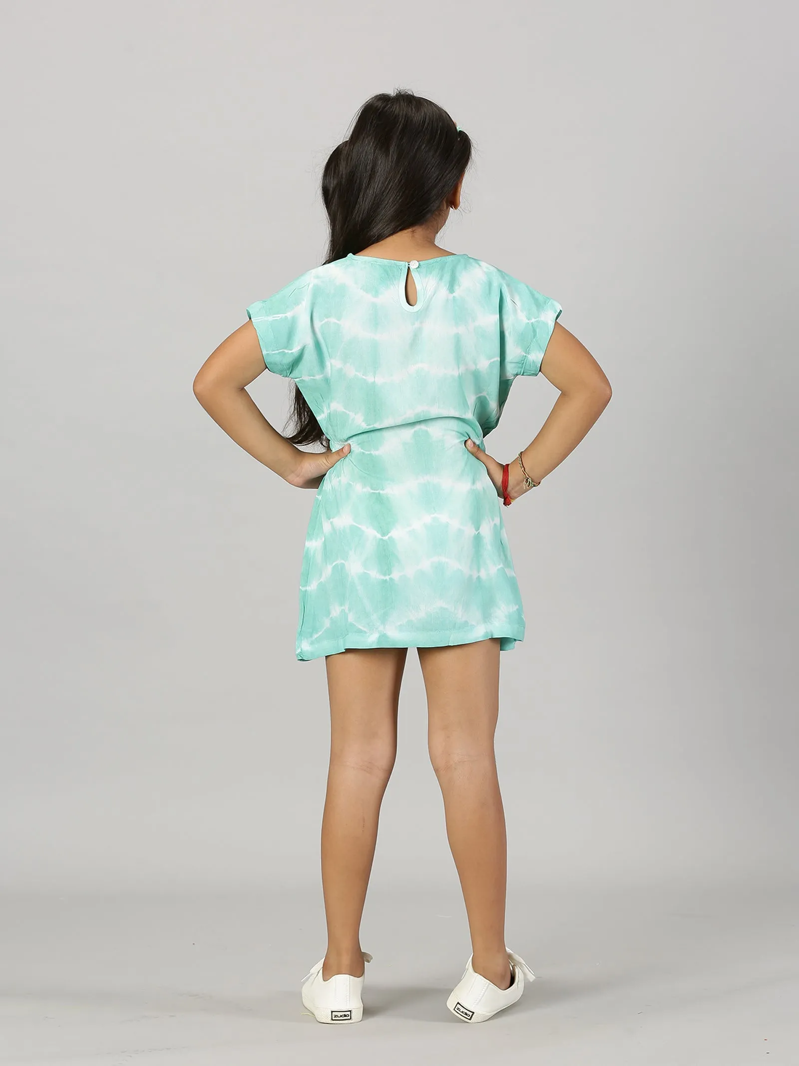 Girls Drop Shoulder A line Dress