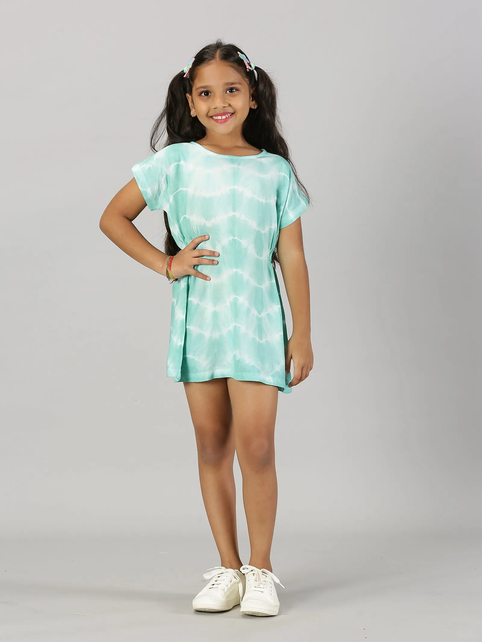 Girls Drop Shoulder A line Dress