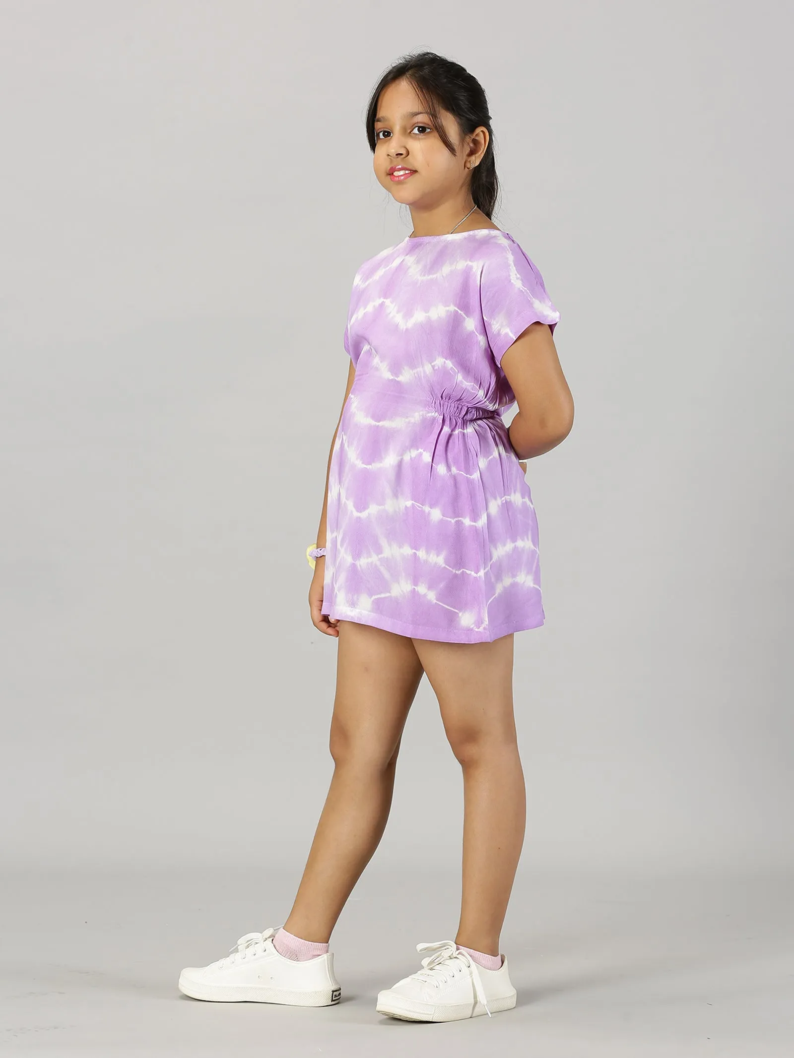 Girls Drop Shoulder A line Dress