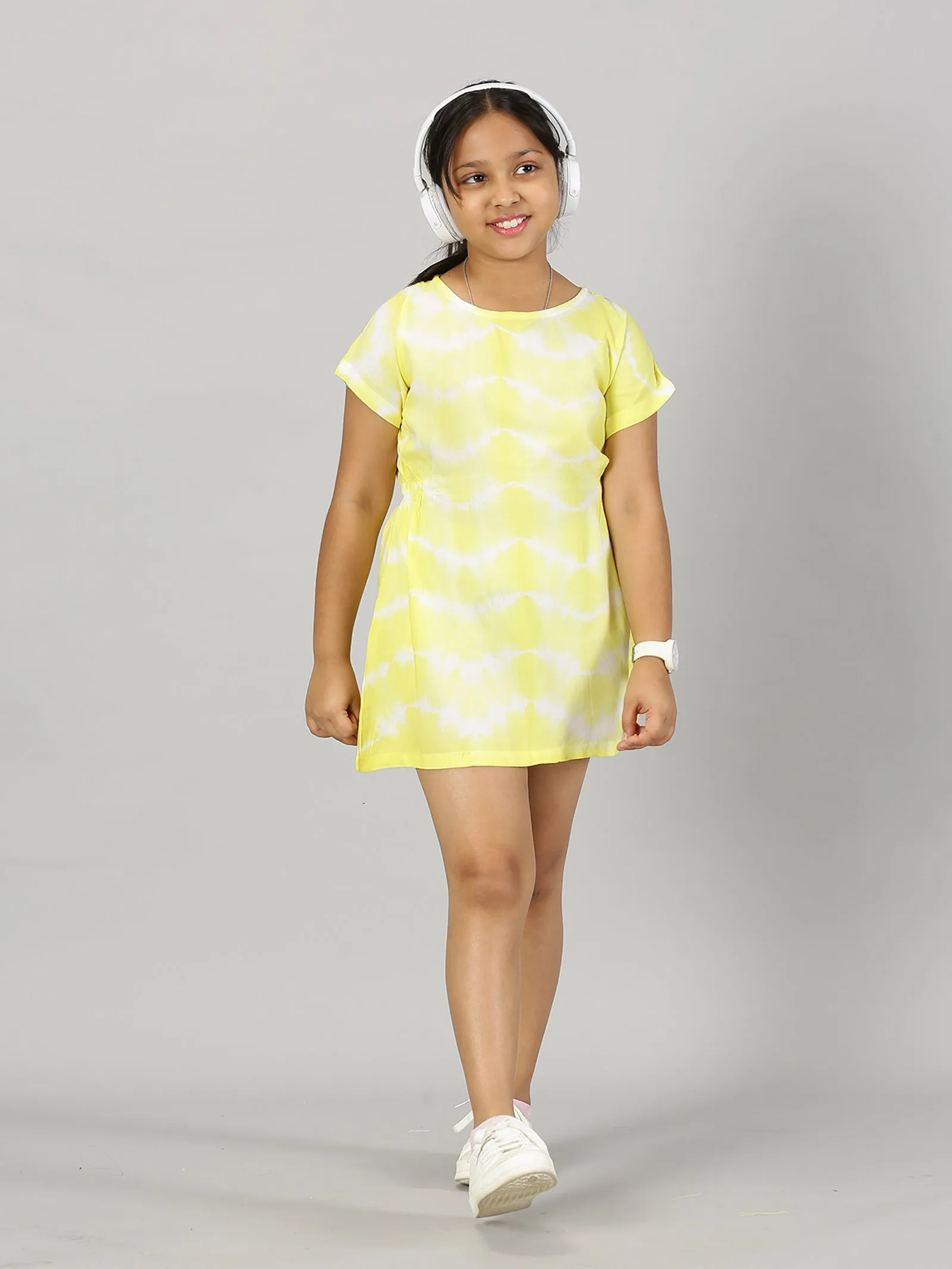 Girls Drop Shoulder A line Dress