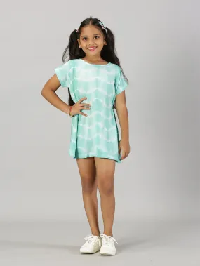 Girls Drop Shoulder A line Dress