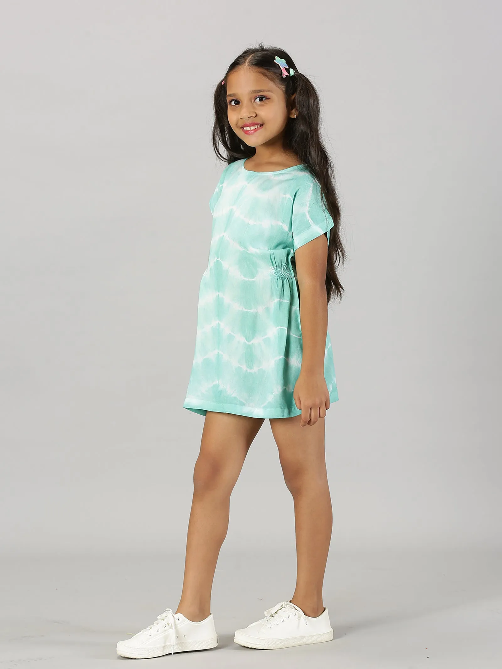 Girls Drop Shoulder A line Dress