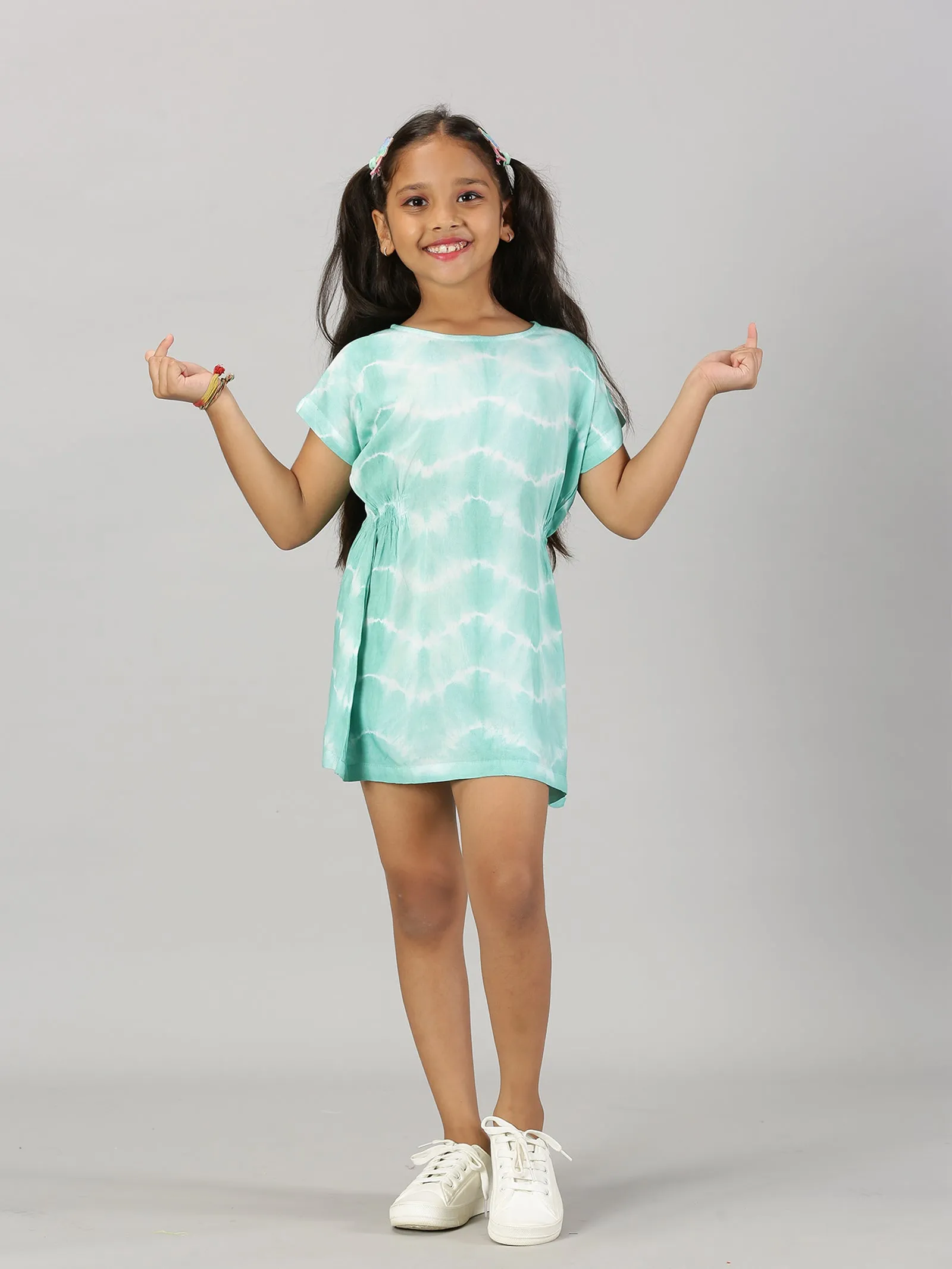 Girls Drop Shoulder A line Dress