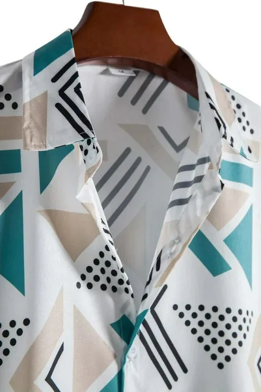 Hawaiian Shirt 2022 Summer New Men's Shirts Casual Fashion Trend Lapel Printed Short Sleeve Shirts Camisas Para Hombre