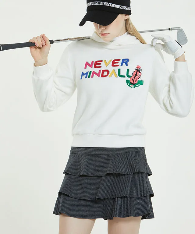 Hound Mini Check Frill Skirt Dark Grey