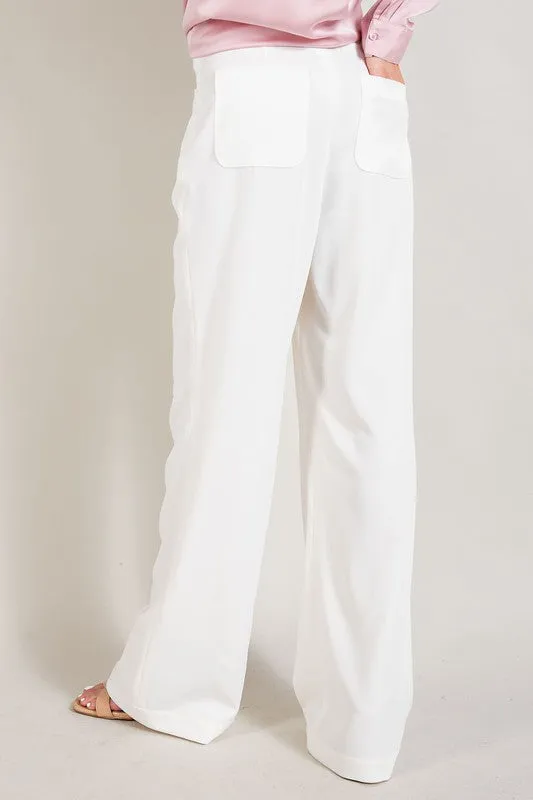 Off White Straight Leg Pants